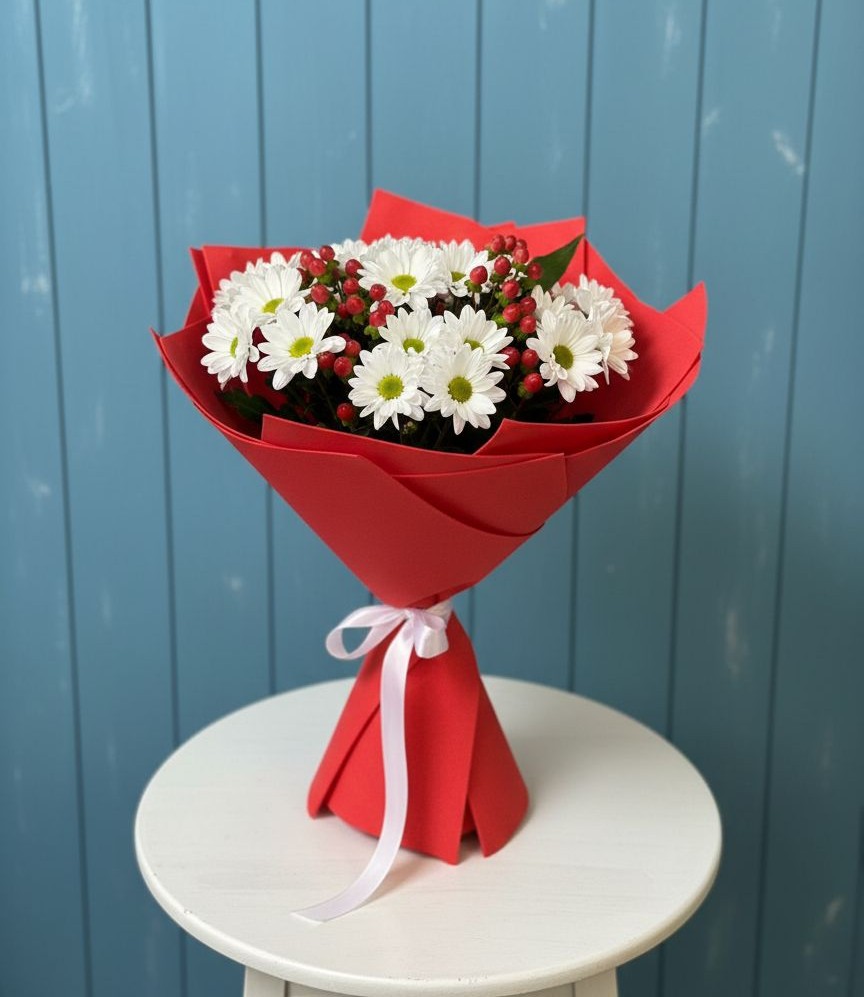 Букет цветов из: Хризантемы в Посёлке Свободы