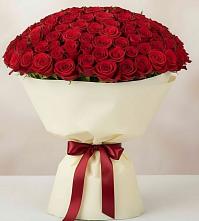 Букет 101 Красная роза Милано в Посёлке Свободы