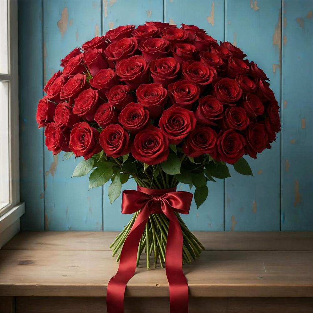 Букет Красные розы Блэк Меджик в Посёлке Свободы