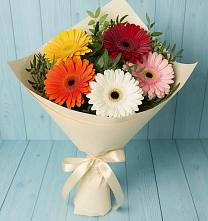 Букет цветов из:  Герберы #REPLACE_PRED# Посёлке Свободы
