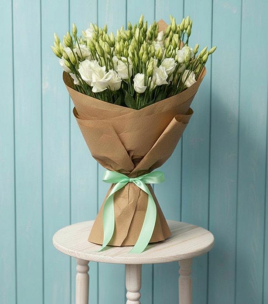 Букет цветов из: Лизиантусы в Посёлке Свободы