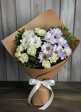 Букет цветов из:  Хризантемы и Розы в Посёлке Свободы