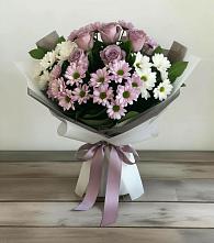 Букет цветов из:  Хризантемы и Розы в Посёлке Свободы