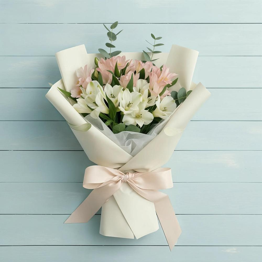 Букет цветов из: Альстромерии в Посёлке Свободы