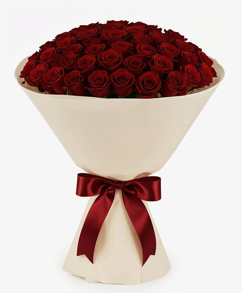 Букет 101 Бордовая роза Блэк Бакарра в Посёлке Свободы