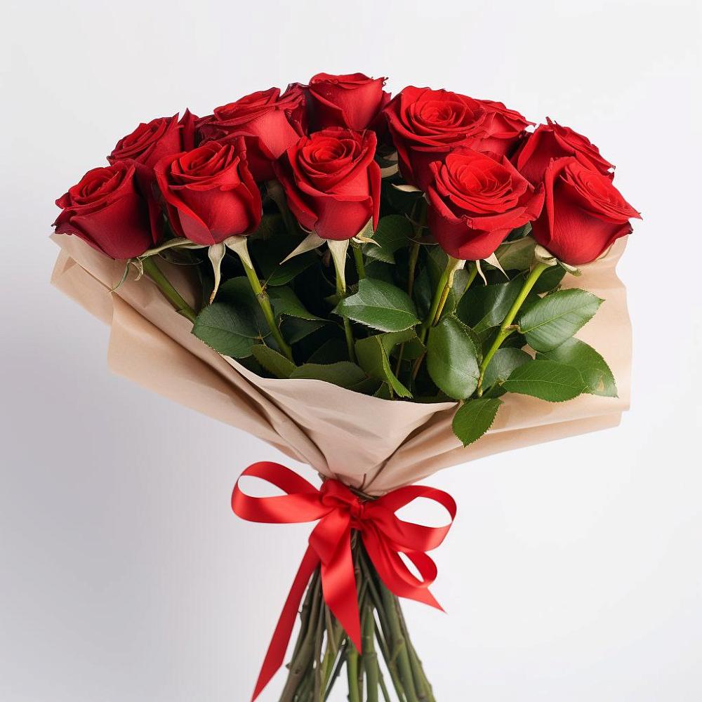 Букет 11 Красных роз Эдлесс Лав в Посёлке Свободы