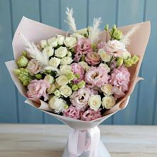 Букет цветов из:  Альстромерии и Розы в Посёлке Свободы